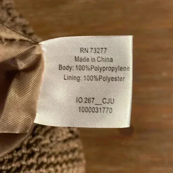 Croft & Borrow Crocheted Knit Light Brown Shoulder Bag - Picture 8 of 10